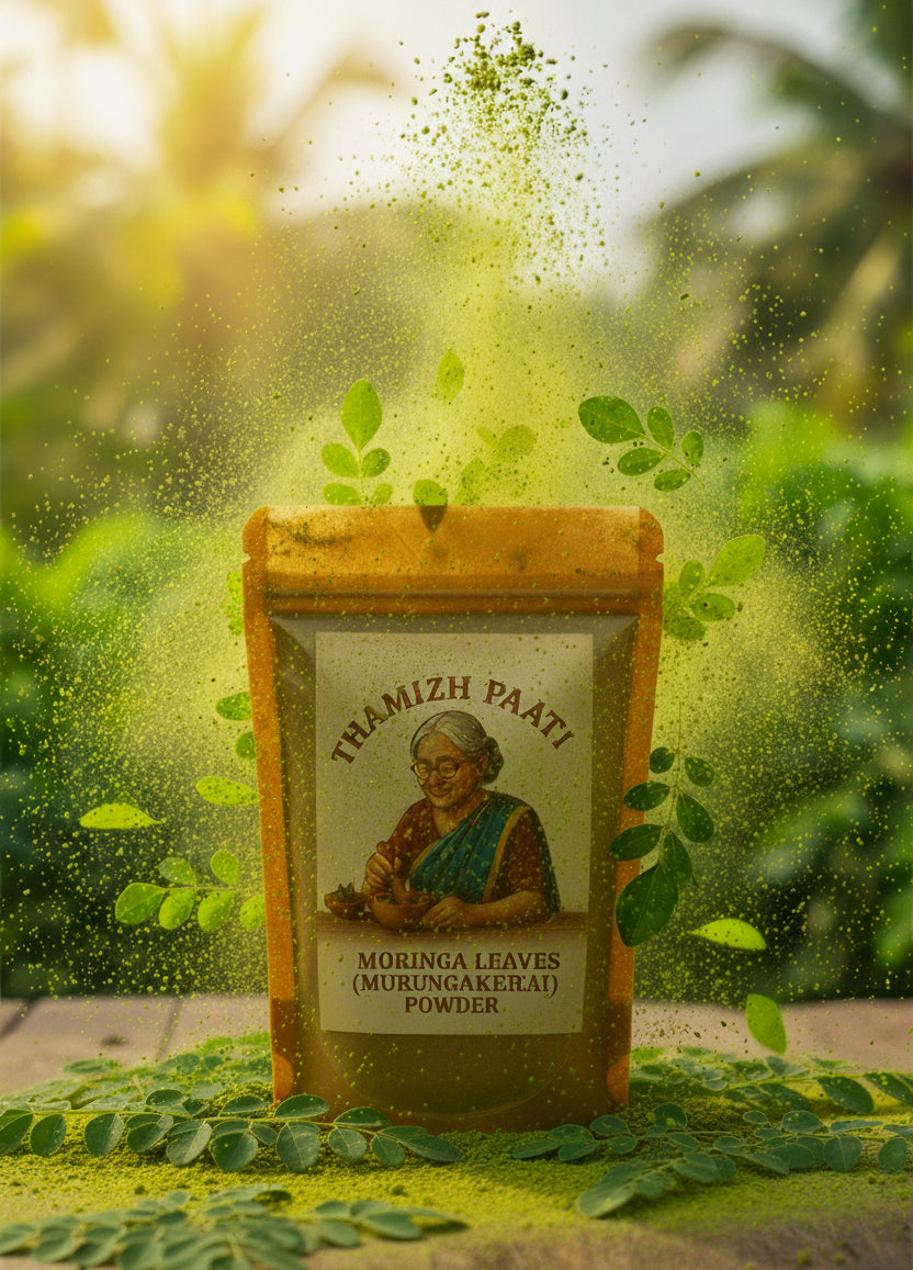 MORINGA LEAVES (MURUNGAKEERAI) POWDER -NUTRIENT POWERHOUSE- முருங்கைக் கீரை பொடி